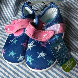 Speedo Kid Starry Blue Pink Summer Water Shoes Quick Dry Mesh Durable  5-6 or S
